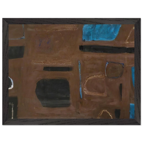 Brown and Black - 1960 by William Scott — Framed art print at Zephyeer
