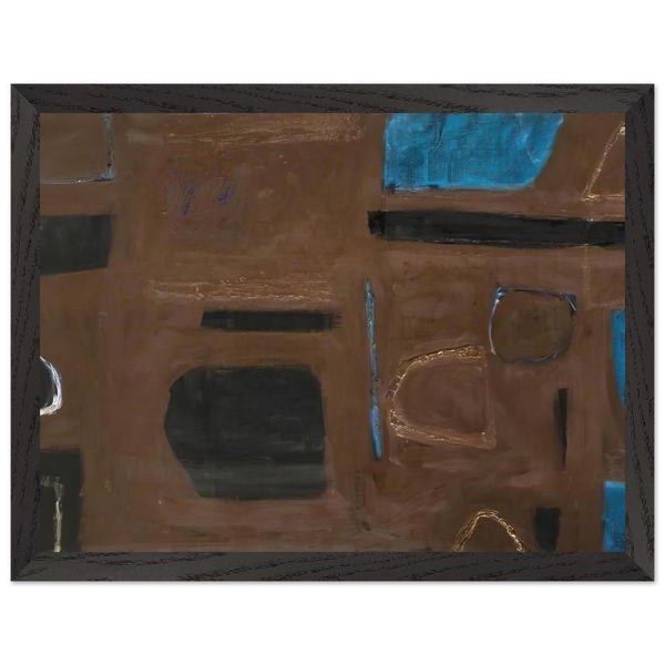 Brown and Black - 1960 by William Scott — Framed art print at Zephyeer