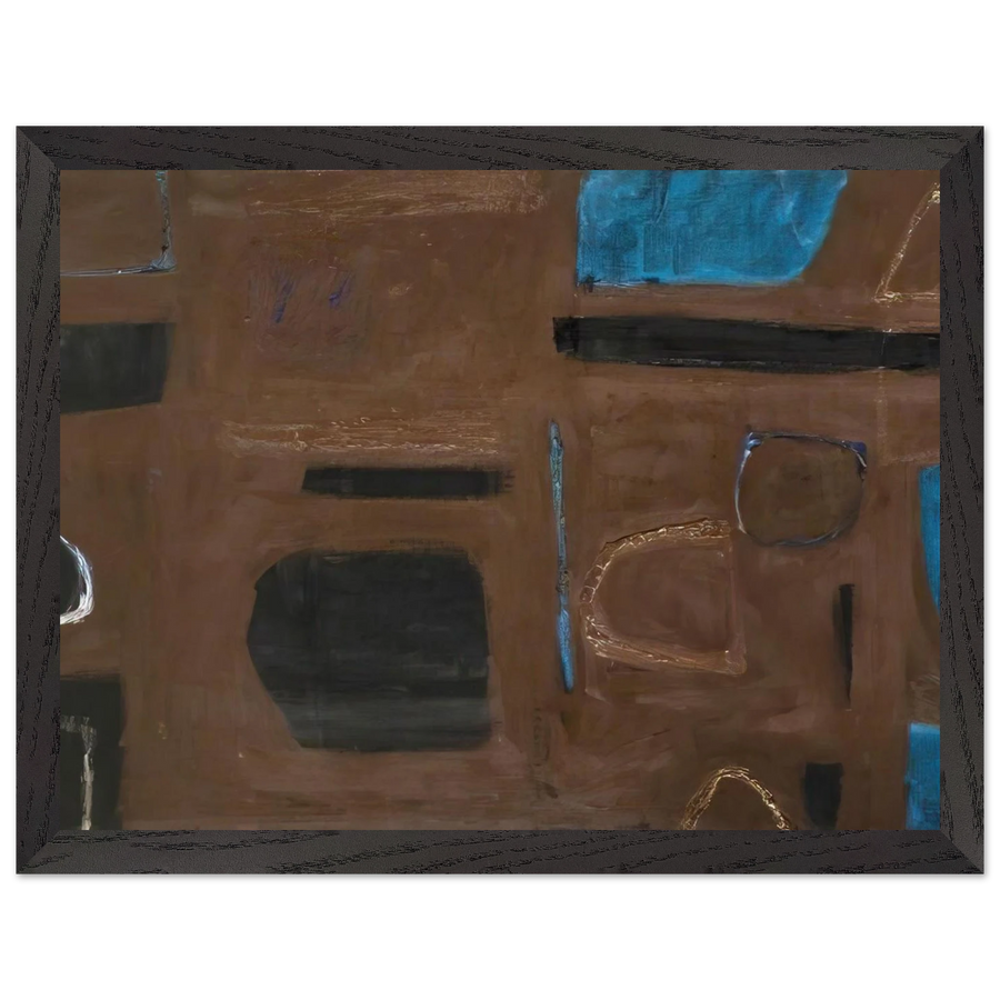 Brown and Black - 1960 by William Scott — Framed art print at Zephyeer