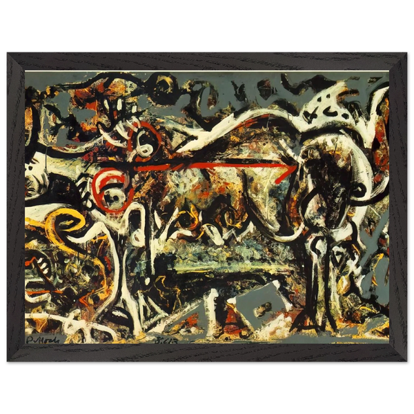 THE SHE WOLF by Jackson Pollock — Framed art print at Zephyeer