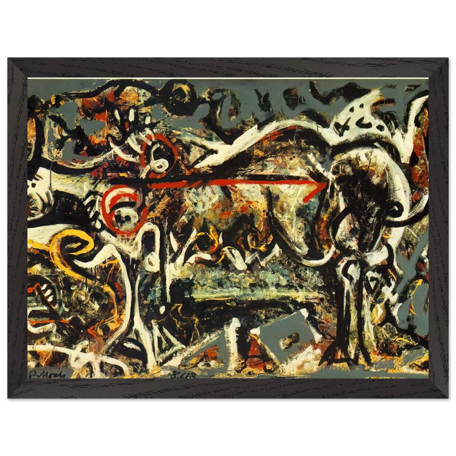 THE SHE WOLF by Jackson Pollock — Framed art print at Zephyeer
