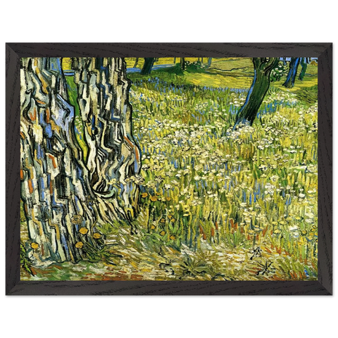 Tree Trunks in the Grass by Vincent van Gogh — Framed art print at Zephyeer