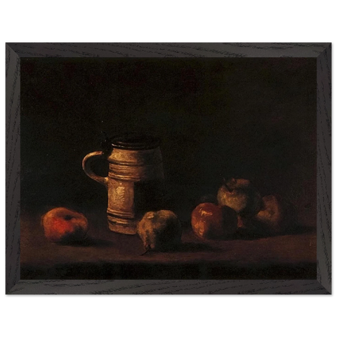 Still Life with Beer Mug and Fruit by Vincent van Gogh — Framed art print at Zephyeer