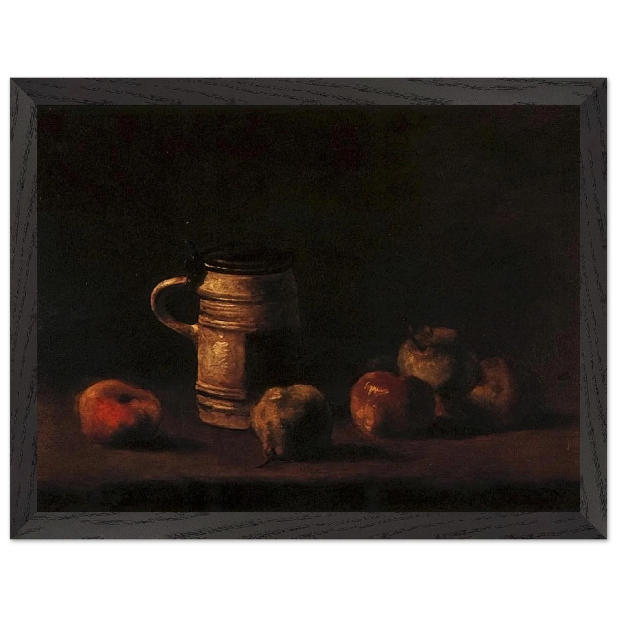 Still Life with Beer Mug and Fruit by Vincent van Gogh — Framed art print at Zephyeer