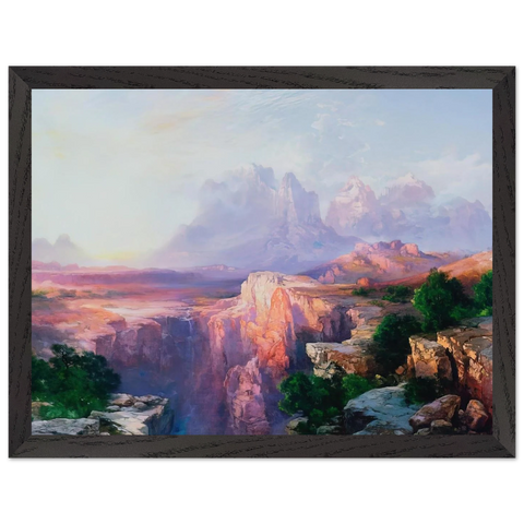 Rock Towers of the Rio Virgin by Thomas Moran — Framed art print at Zephyeer