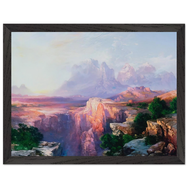 Rock Towers of the Rio Virgin by Thomas Moran — Framed art print at Zephyeer