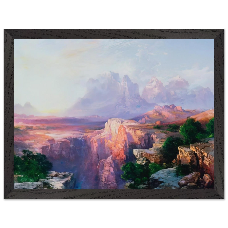 Rock Towers of the Rio Virgin by Thomas Moran — Framed art print at Zephyeer
