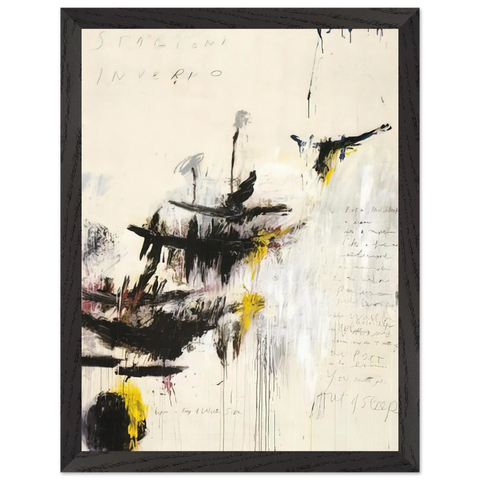 Quattro stagioni I. Inverno by Cy Twombly — Framed art print at Zephyeer