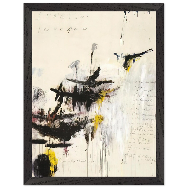 Quattro stagioni I. Inverno by Cy Twombly — Framed art print at Zephyeer