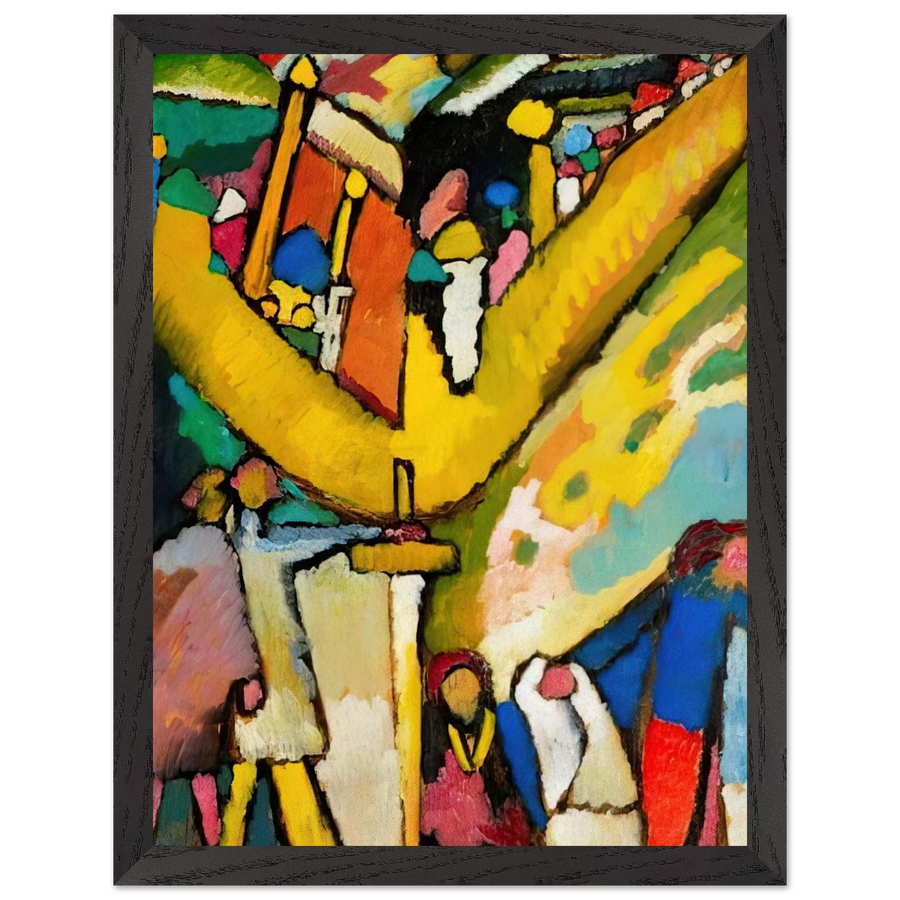 STUDY FOR IMPROVISATION 8 1909 by Wassily Kandinsky — Framed art print at Zephyeer