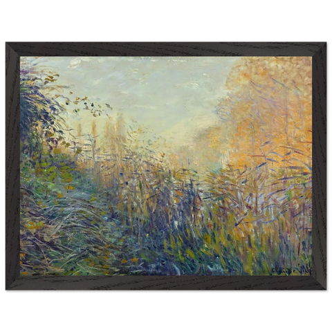 Study Rushes at Argenteuil by Claude Monet — Framed art print at Zephyeer