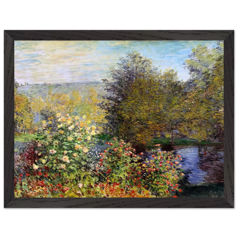 A Corner of the Garden at Montgeron by Claude Monet — Framed art print at Zephyeer