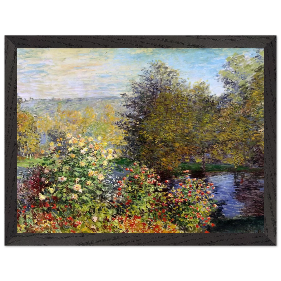 A Corner of the Garden at Montgeron by Claude Monet — Framed art print at Zephyeer