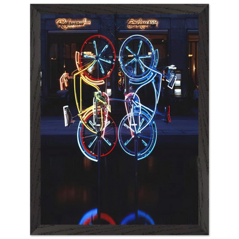 RIDING BIKES 1998 by Robert Rauschenberg — Framed art print at Zephyeer