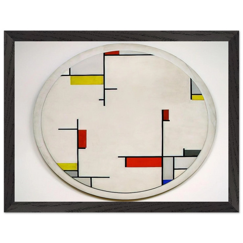 Relational Painting, Tondo #1 - 1944 by Fritz Glarner — Framed art print at Zephyeer