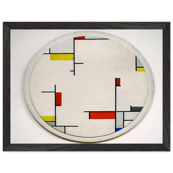 Relational Painting, Tondo #1 - 1944 by Fritz Glarner — Framed art print at Zephyeer
