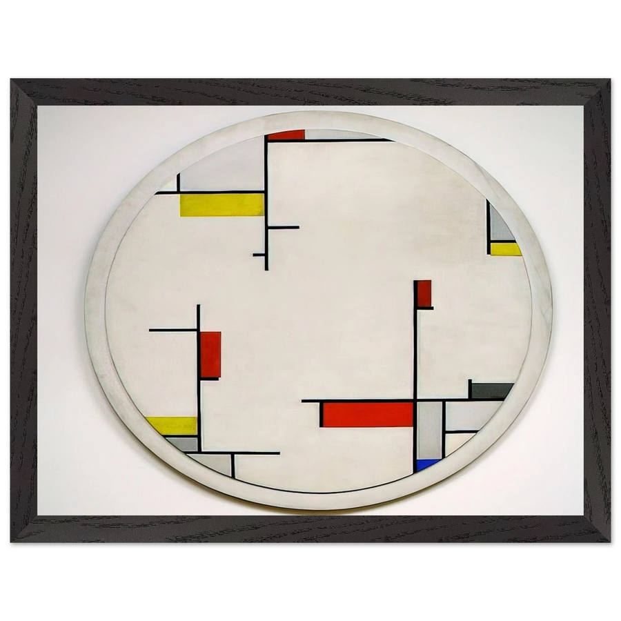 Relational Painting, Tondo #1 - 1944 by Fritz Glarner — Framed art print at Zephyeer