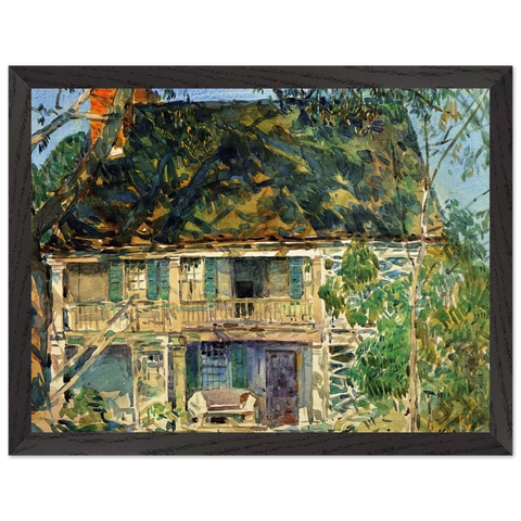 The Brush House by Childe Hassam — Framed art print at Zephyeer