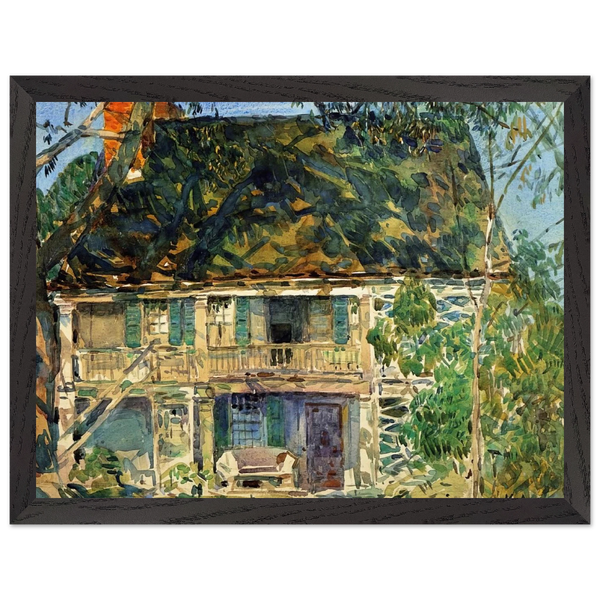 The Brush House by Childe Hassam — Framed art print at Zephyeer
