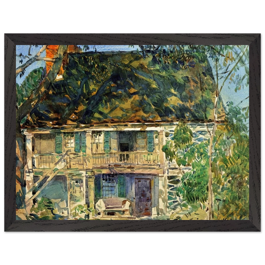 The Brush House by Childe Hassam — Framed art print at Zephyeer