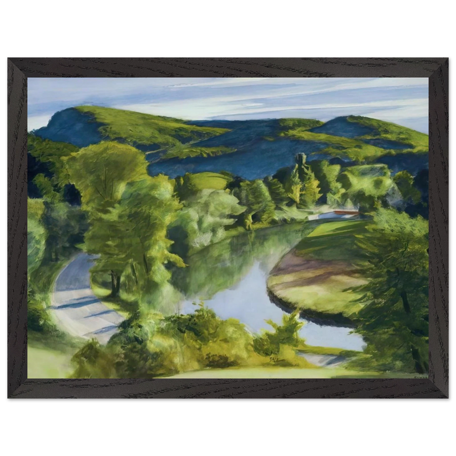 First Branch of the White River, Vermont by Edward Hopper — Framed art print at Zephyeer