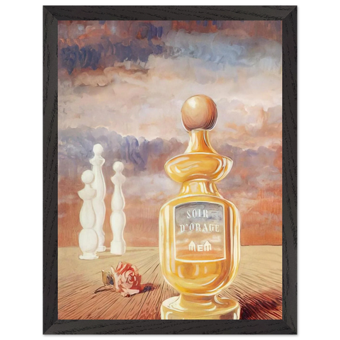 SOIR D ORAGE STRANGE PERFUME BY MEM by Rene Magritte — Framed art print at Zephyeer