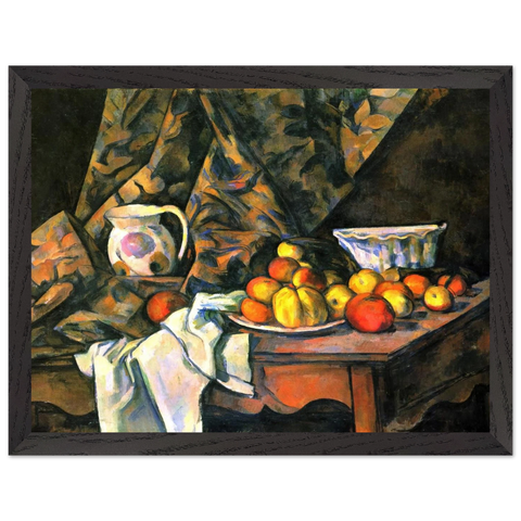 Still Life with Flower Holder by Paul Cézanne — Framed art print at Zephyeer