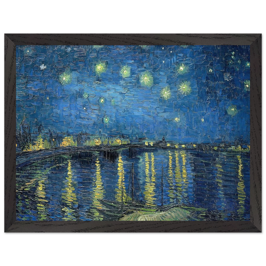 Starry Night Over the Rhone by Vincent van Gogh — Framed art print at Zephyeer