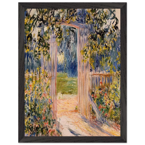The Garden Gate by Claude Monet — Framed art print at Zephyeer