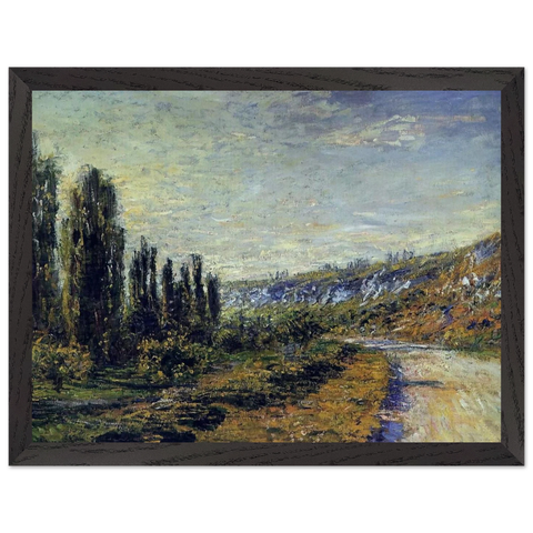The Road from Vetheuil by Claude Monet — Framed art print at Zephyeer