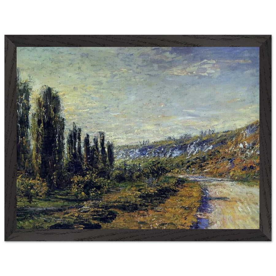 The Road from Vetheuil by Claude Monet — Framed art print at Zephyeer