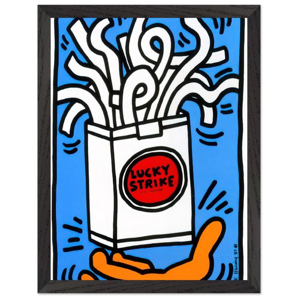 LUCKY STRIKE 1987 by Keith Haring — Framed art print at Zephyeer
