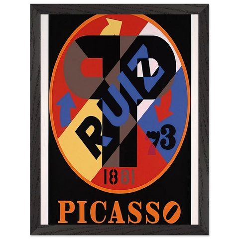 Picasso, The American Dream by Robert Indiana — Framed art print at Zephyeer