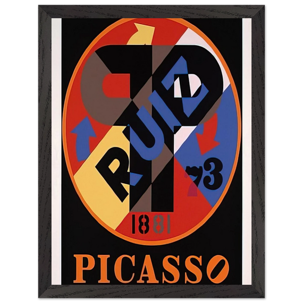 Picasso, The American Dream by Robert Indiana — Framed art print at Zephyeer