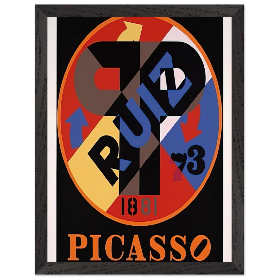 Picasso, The American Dream by Robert Indiana — Framed art print at Zephyeer