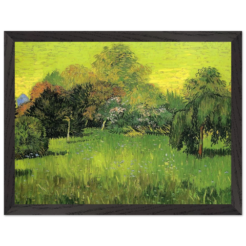 Public Park with Weeping Willow The Poet s Garden I by Vincent van Gogh — Framed art print at Zephyeer