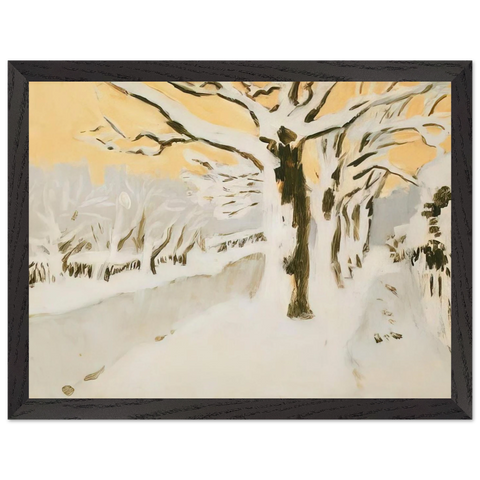 LATE AFTERNOON SNOW 1972 by Fairfield Porter — Framed art print at Zephyeer