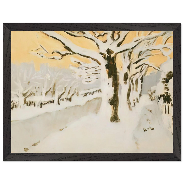 LATE AFTERNOON SNOW 1972 by Fairfield Porter — Framed art print at Zephyeer