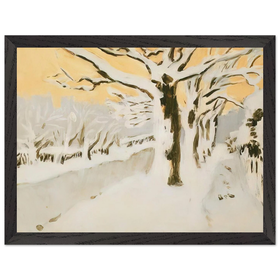 LATE AFTERNOON SNOW 1972 by Fairfield Porter — Framed art print at Zephyeer