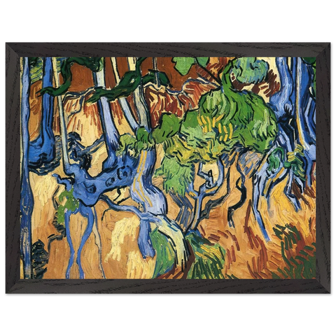 Tree roots by Vincent van Gogh — Framed art print at Zephyeer