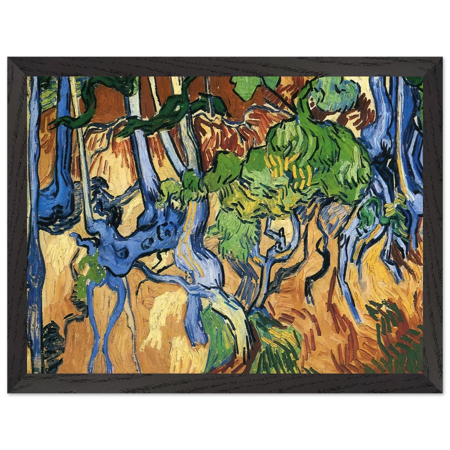 Tree roots by Vincent van Gogh — Framed art print at Zephyeer