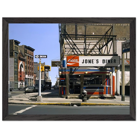 JONES DINER 1979 by Richard Estes — Framed art print at Zephyeer