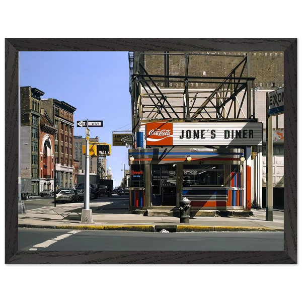 JONES DINER 1979 by Richard Estes — Framed art print at Zephyeer