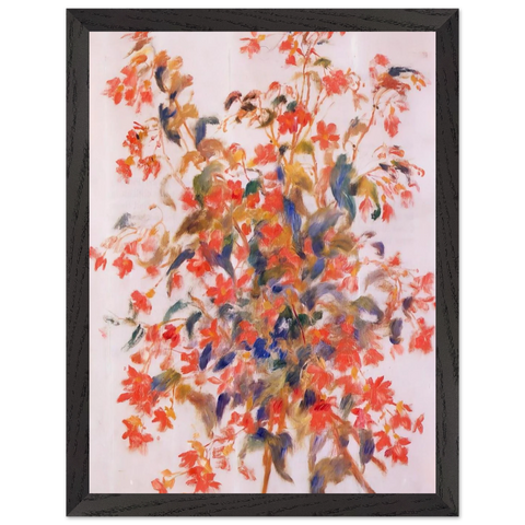 Still Life with Fuscias by Pierre-Auguste Renoir — Framed art print at Zephyeer