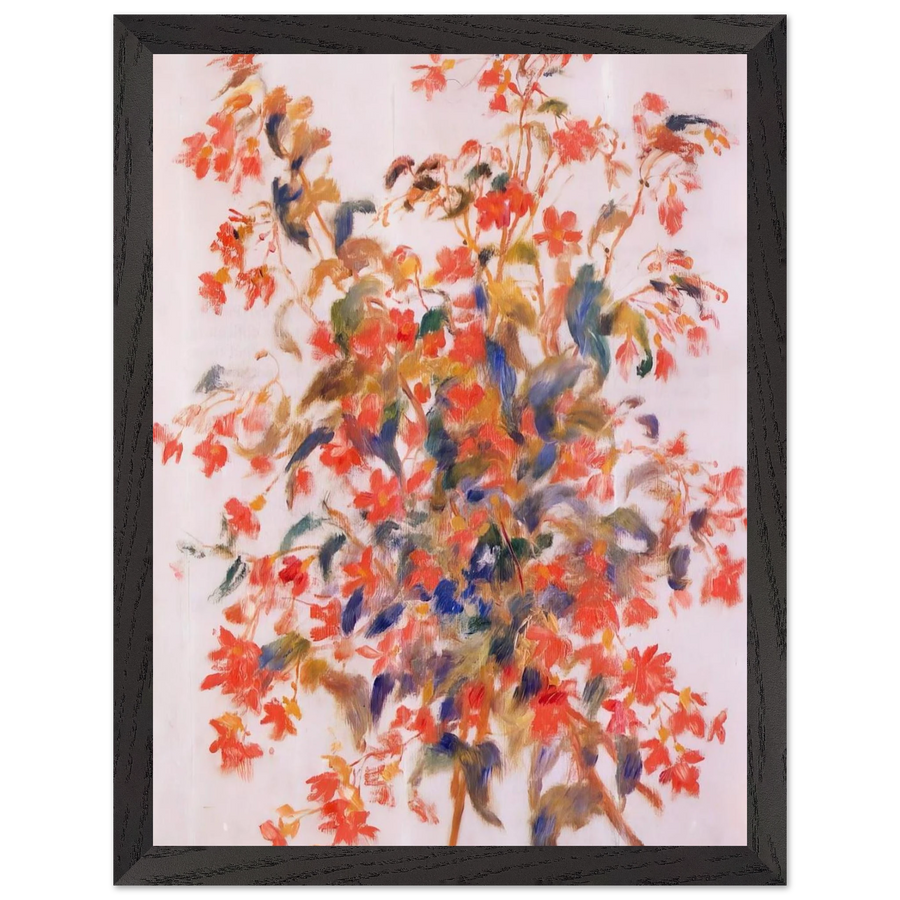 Still Life with Fuscias by Pierre-Auguste Renoir — Framed art print at Zephyeer