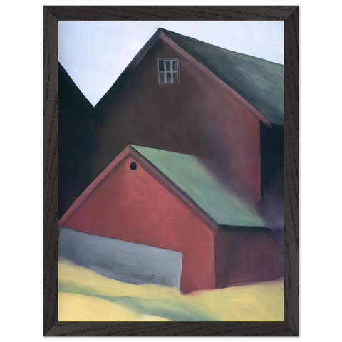 Ends Of Barns by Georgia O'Keeffe — Framed art print at Zephyeer