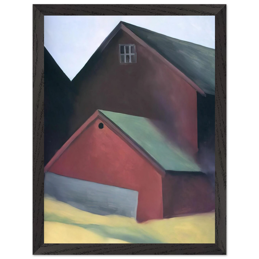 Ends Of Barns by Georgia O'Keeffe — Framed art print at Zephyeer