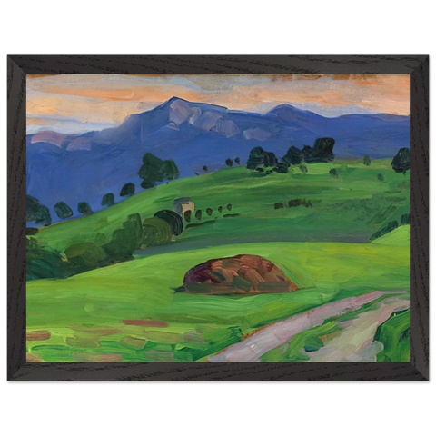 BERGWIESE 1910 by Gabriele Munter — Framed art print at Zephyeer