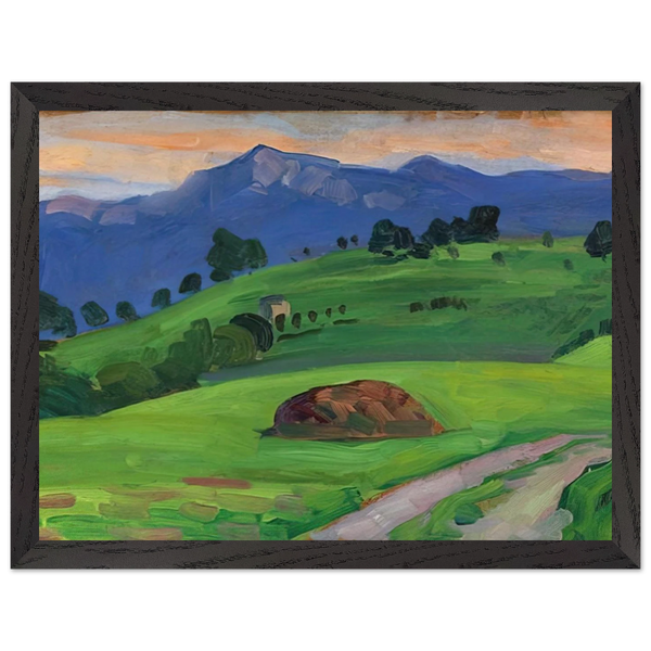 BERGWIESE 1910 by Gabriele Munter — Framed art print at Zephyeer