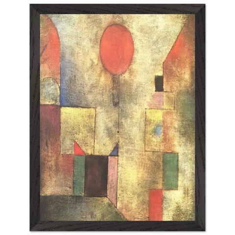 RED BALLOON 1922 by Paul Klee — Framed art print at Zephyeer